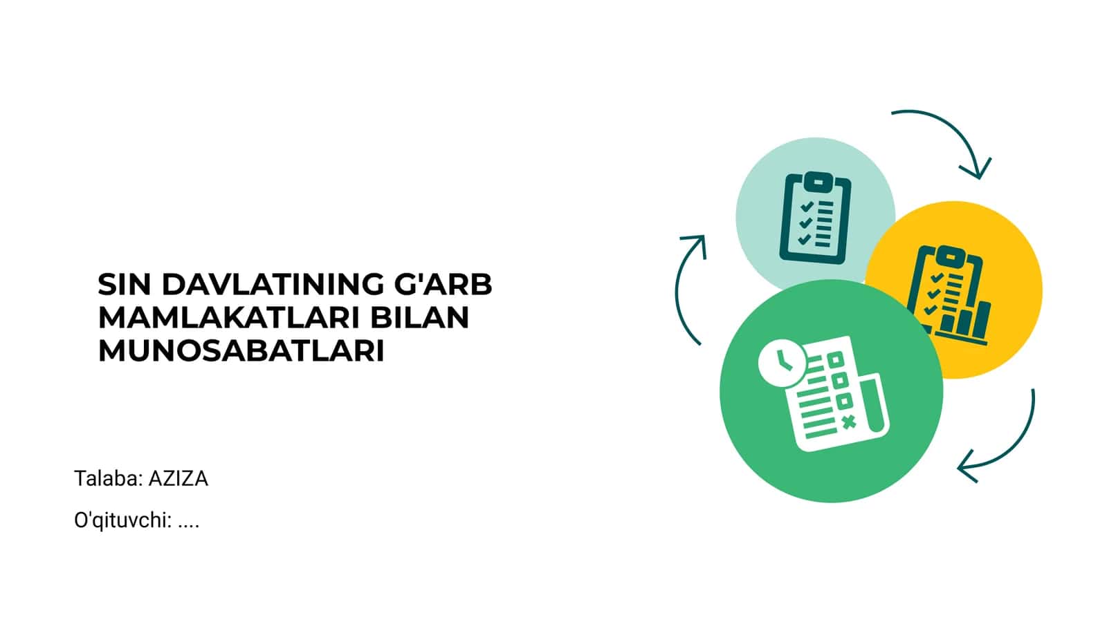 G'arb mamlakatlari bilan munosabatlar