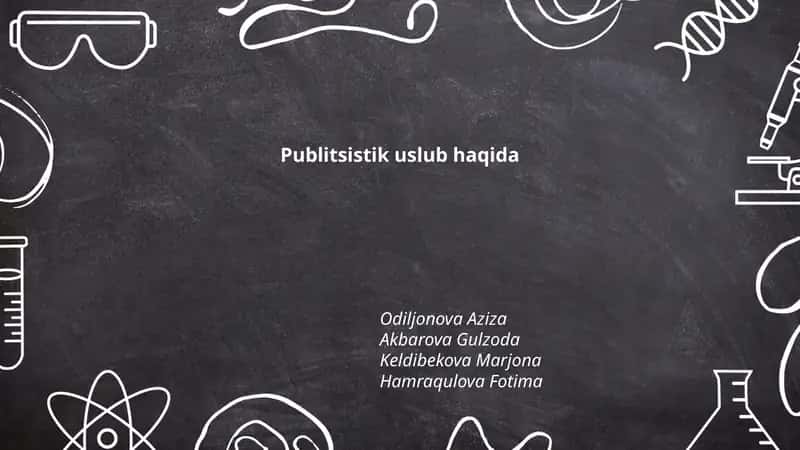 Publitsistik uslub haqida