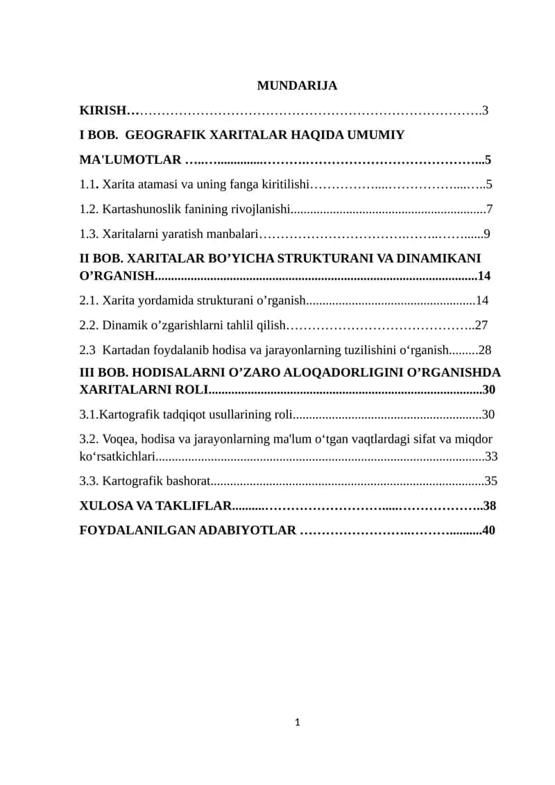 GEOGRAFIK XARITALAR