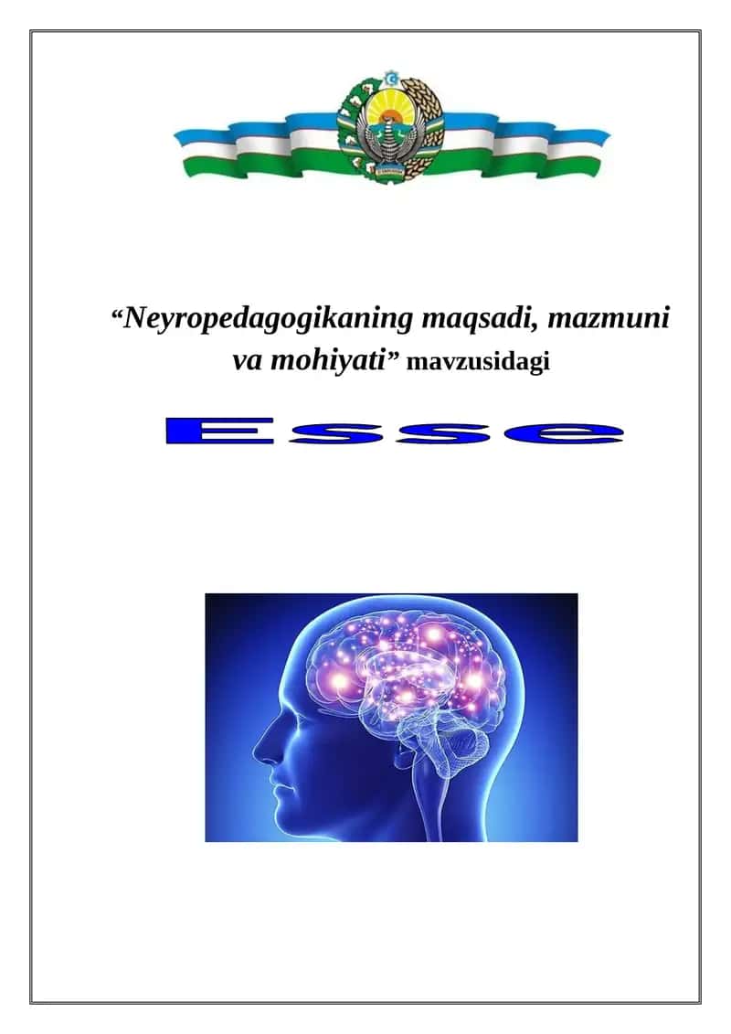 Neyropedagogikaning maqsadi, mazmuni va mohiyati
