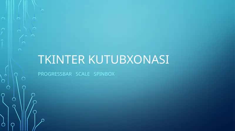 TKINTER KUTUBXONASI