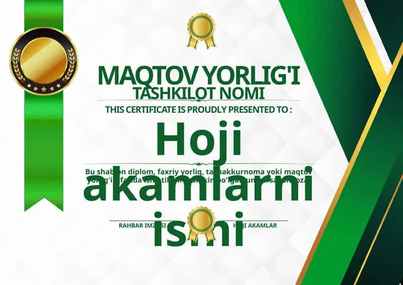 MAQTOV YORLIG'I
