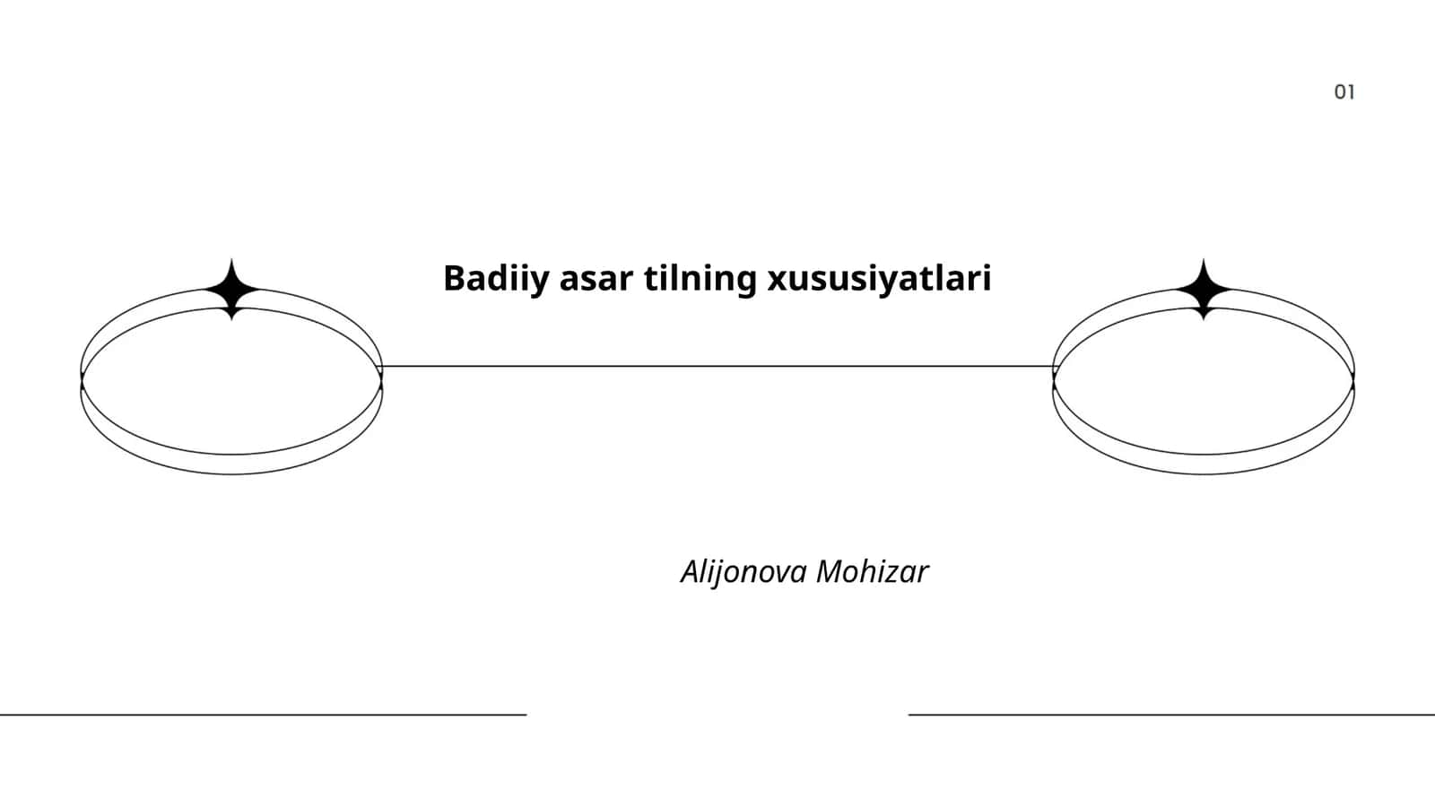 Badiiy asar tilning xususiyatlari