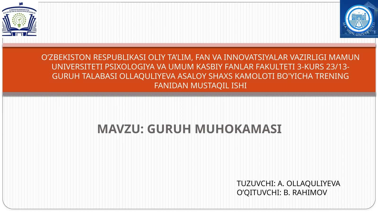 GURUH MUHOKAMASI