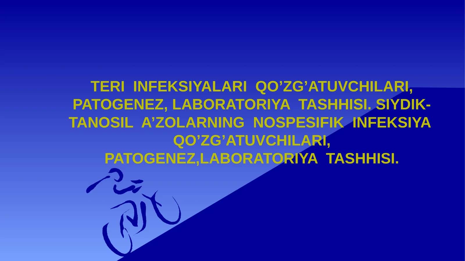 TERI INFEKSIYALARI QO’ZG’ATUVCHILARI, PATOGENEZ, LABORATORIYA TASHHISI