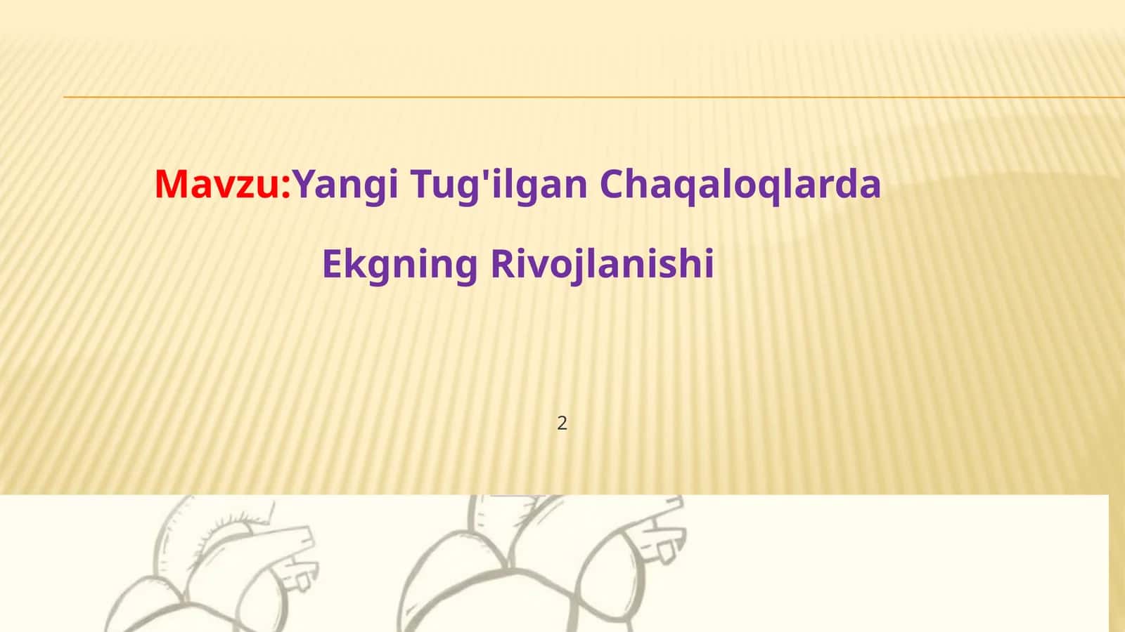 Yangi Tug'ilgan Chaqaloqlarda Ekgning Rivojlanishi