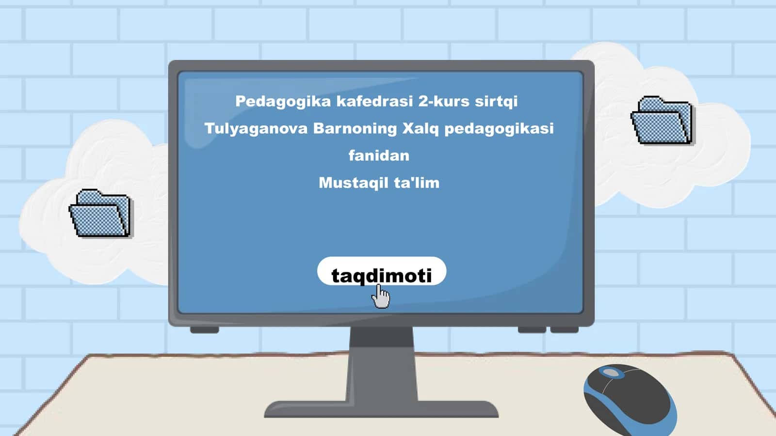 Xalq pedagogikasi fanidan mustaqil ta'lim taqdimoti