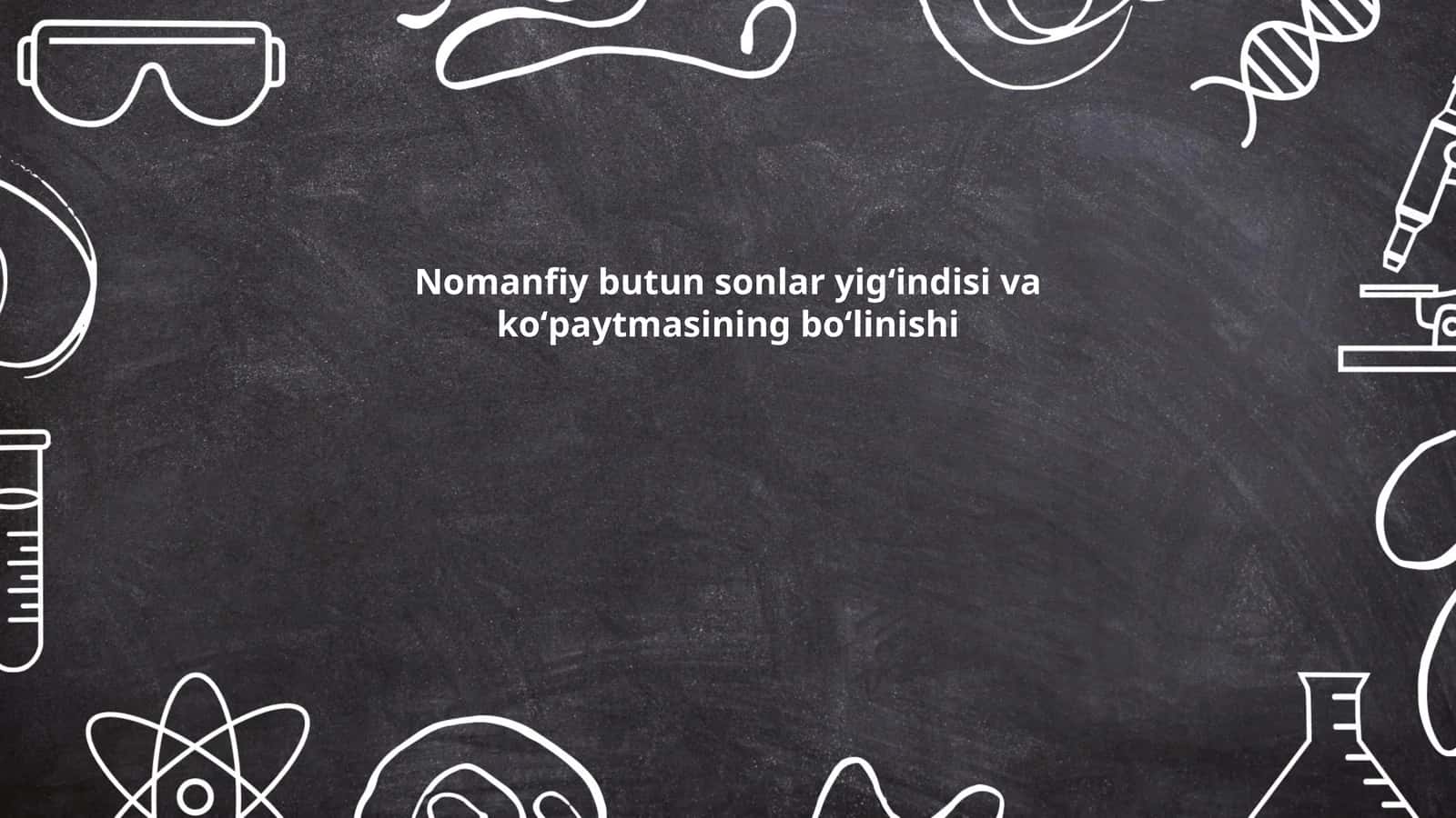 Natural Sonlar Hisoblash