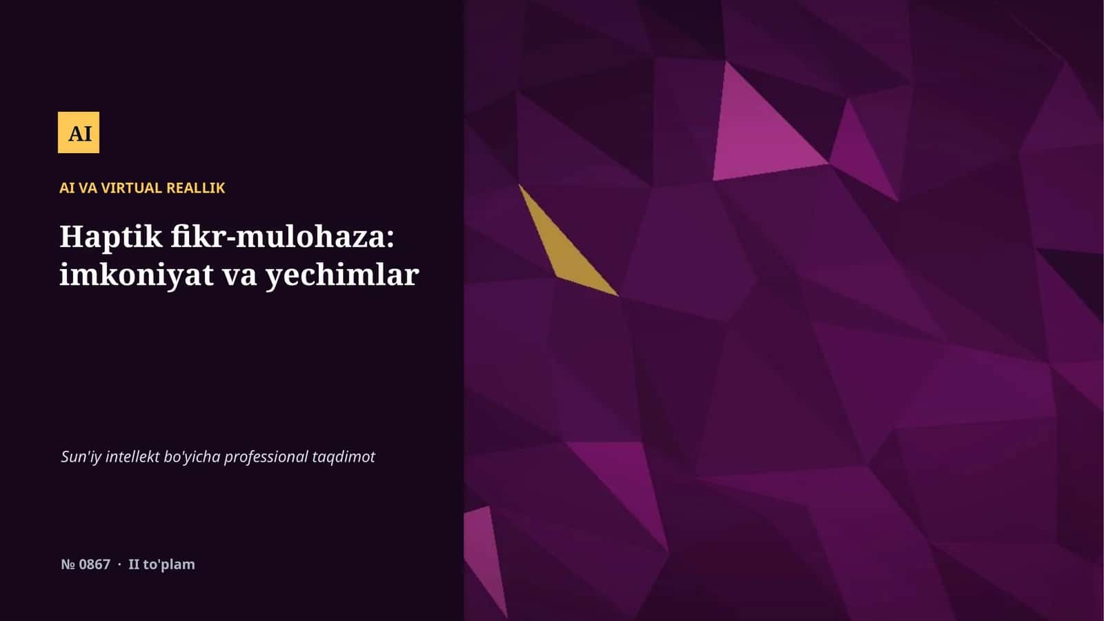 AI VA VIRTUAL REALLIK