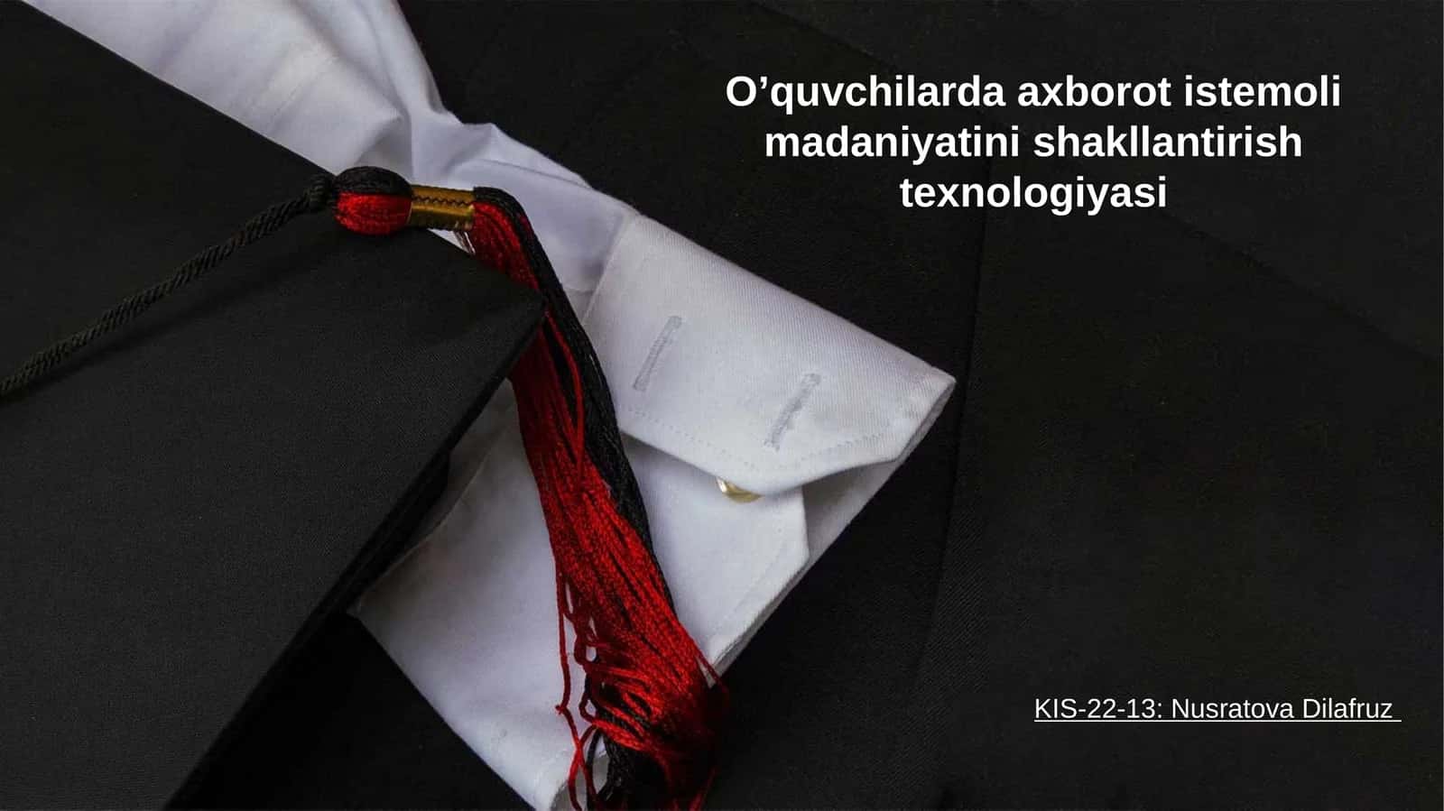O’quvchilarda axborot istemolimadaniyatinishakllantirishtexnologiyasi