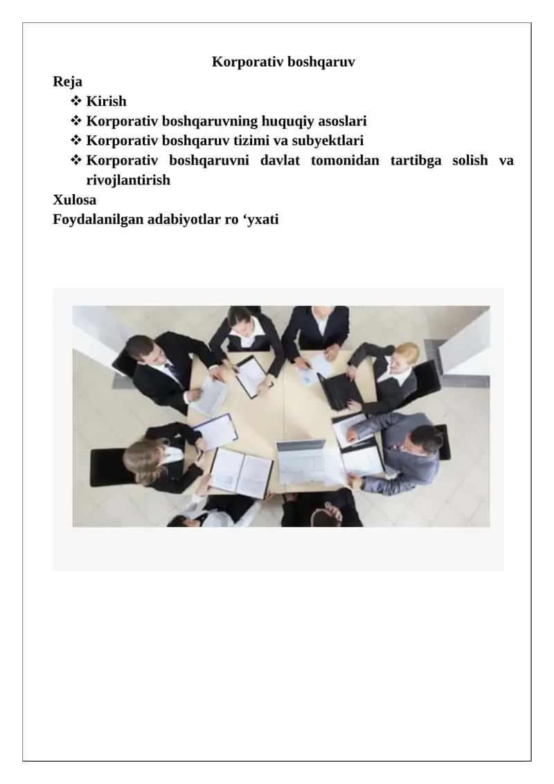 Korporativ boshqaruv