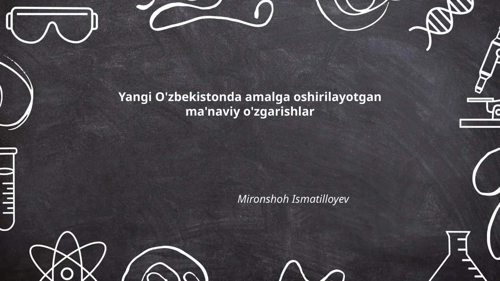 Yangi O'zbekiston: Ma'naviyatni rivojlantirish strategiyalari