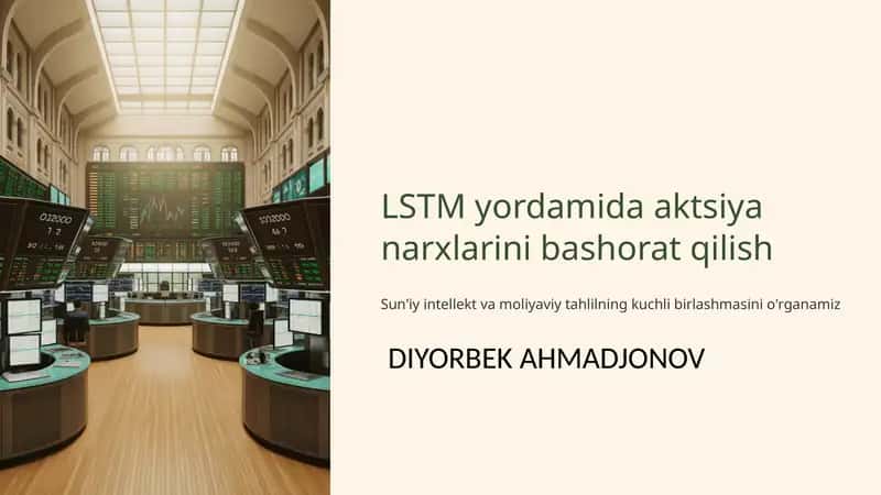 Sun'iy intellekt va moliya dunyosining kesishmasi