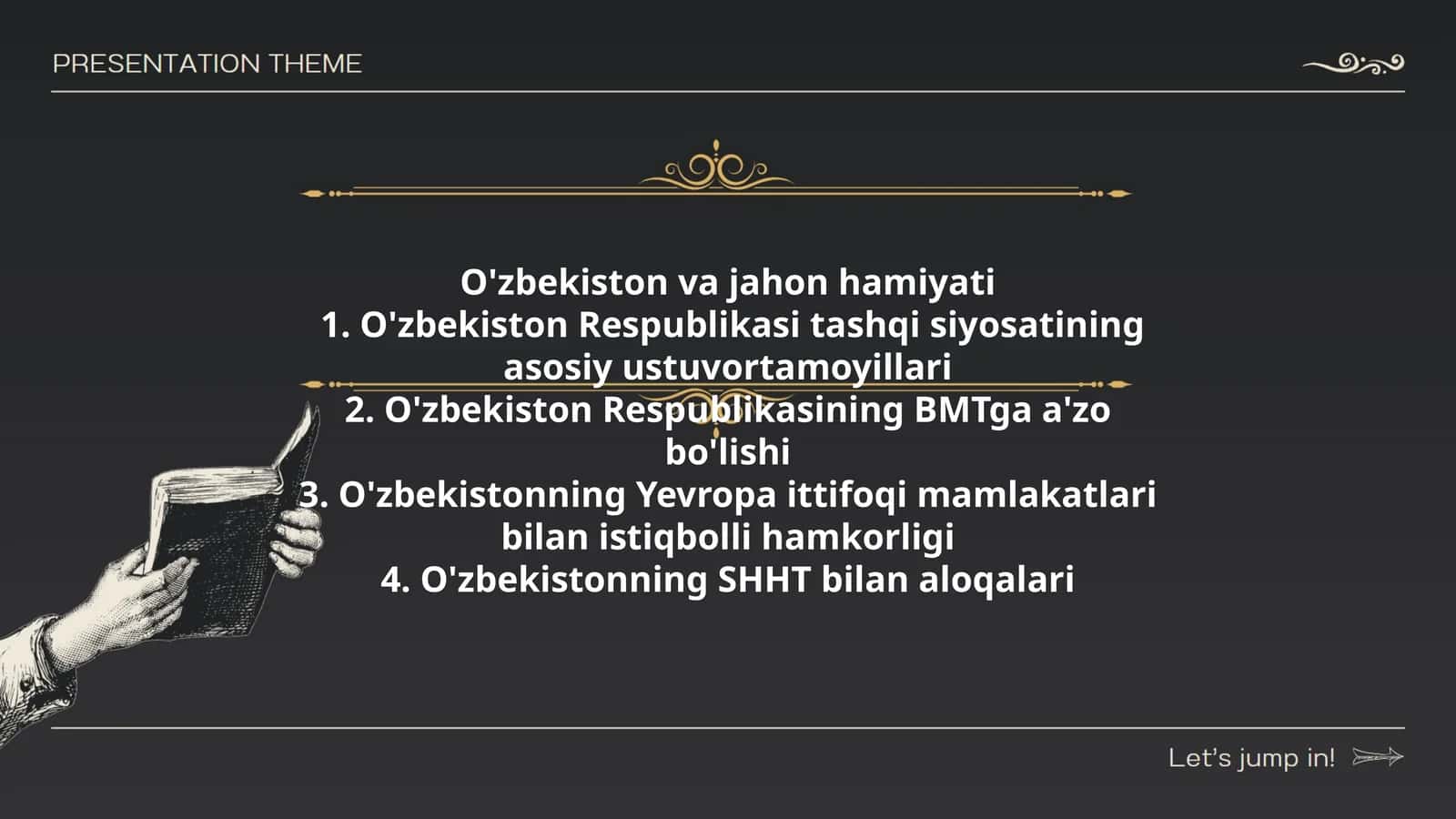 O'zbekiston va jahon hamiyati