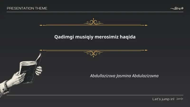 Qadimgi musiqiy merosimiz haqida