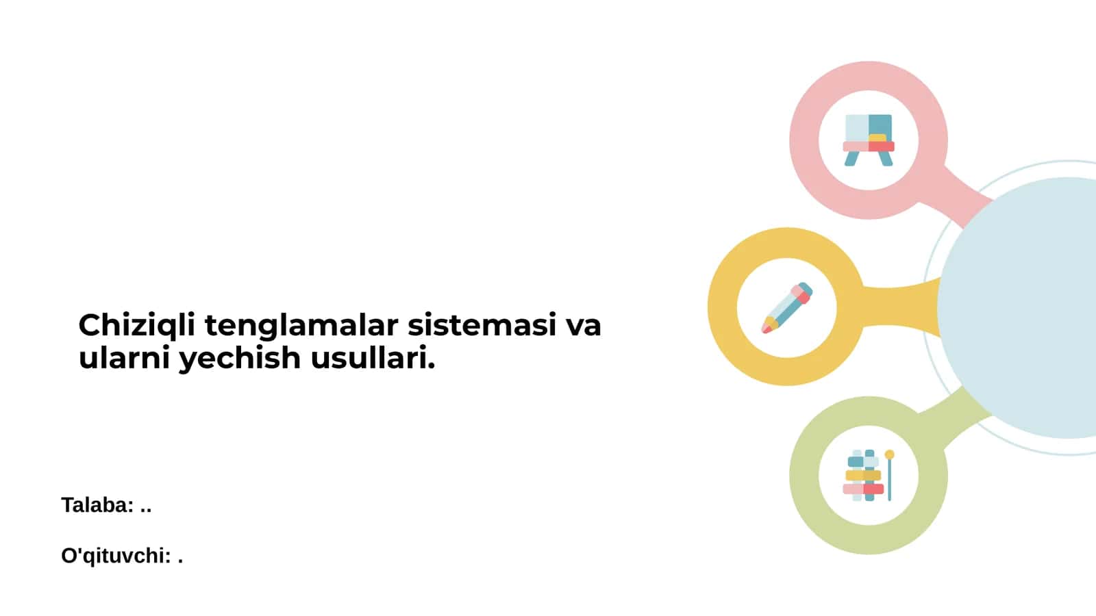 Chiziqli tenglamalar sistemasi va ularni yechish usullari