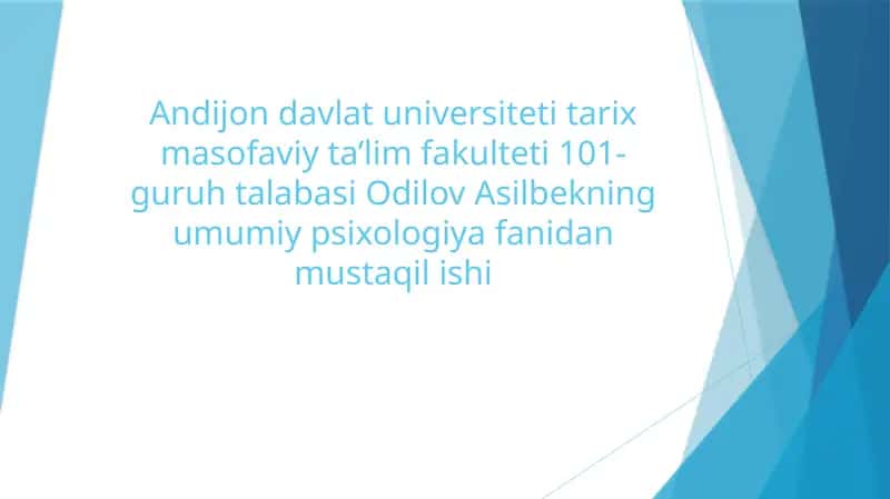 MAKTABGACHA YOSH DAVRIDA PSIXIK RIVOJLANISH XUSUSIYATLARI