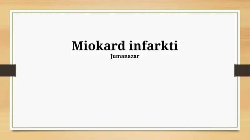 Miokard infarkti