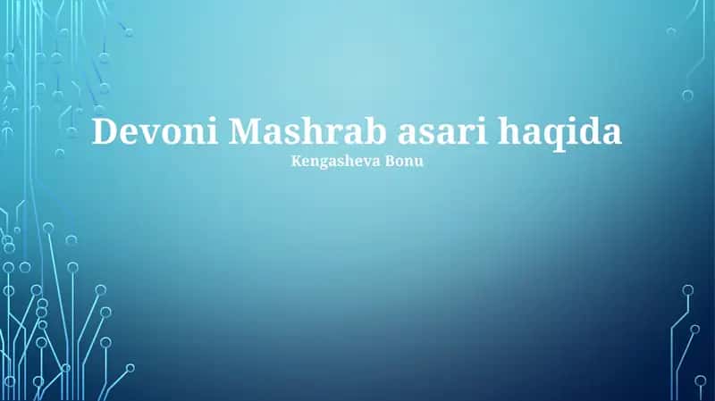 Devoni Mashrab