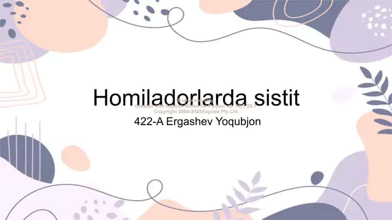 Homiladorlarda sistit