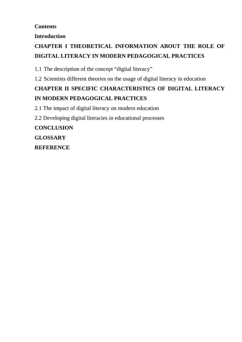 The Role of Digital Literacy in Modern Pedagogical Practices