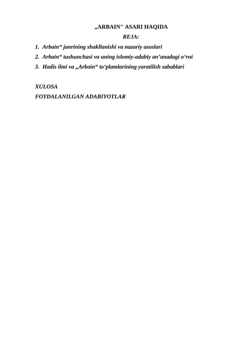 ARBAIN ASARI HAQIDA