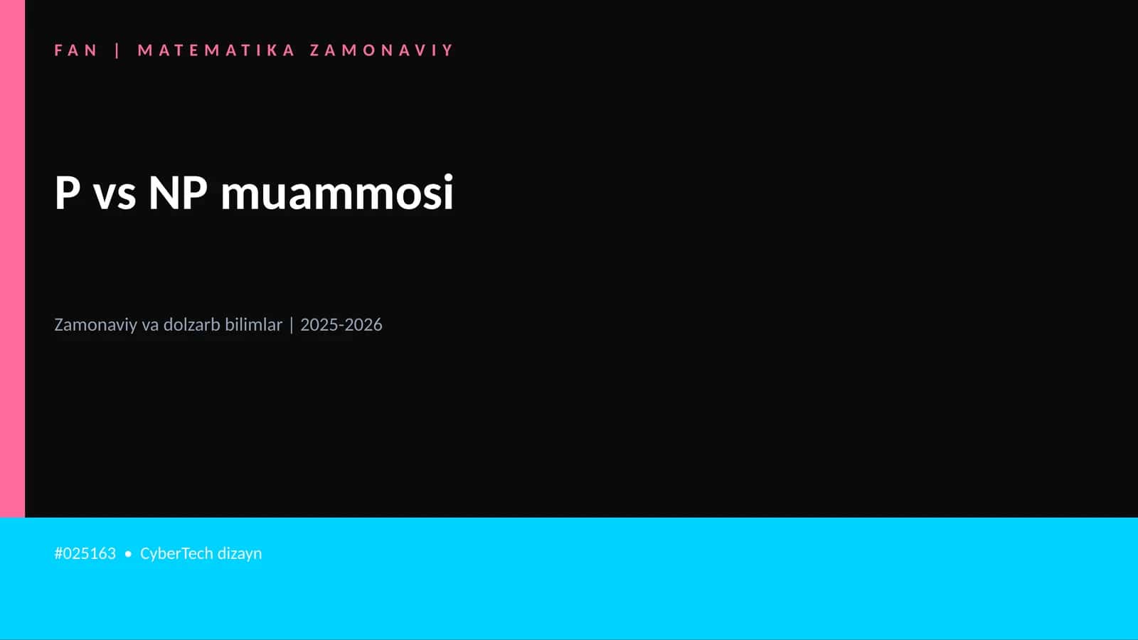 MATEMATIKA ZAMONAVIY