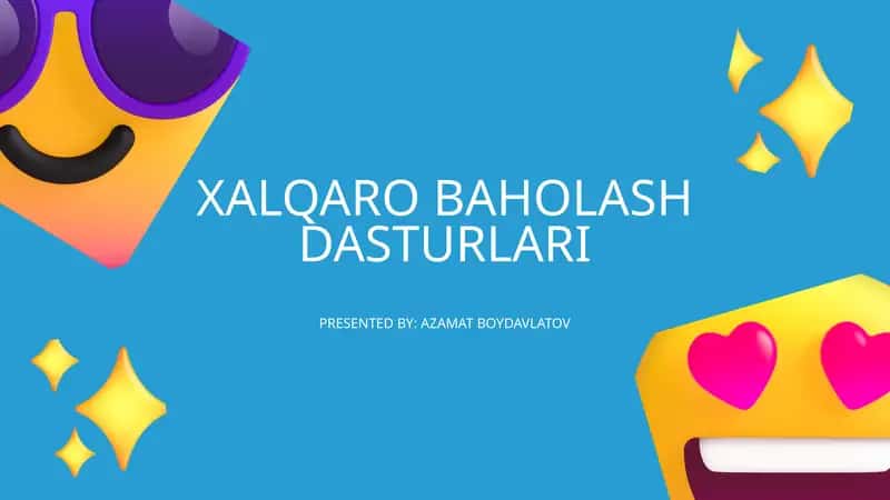 Xalqaro baholash dasturlari
