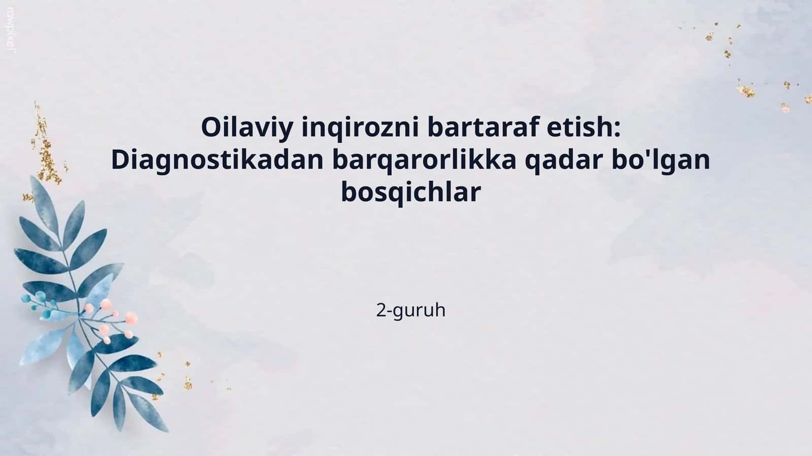 Oilaviy inqirozni bartaraf etish: Diagnostikadan barqarorlikka qadar bo'lgan bosqichlar