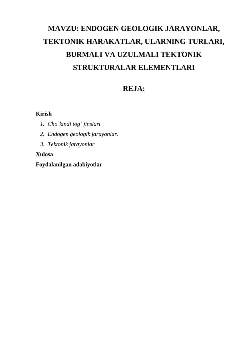 METAMORFIK TOG‘ JINSLARINING TASNIFI, METAMORFIZM TURLARI