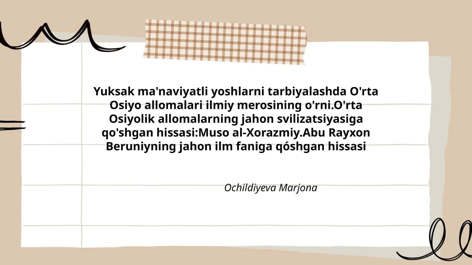 O'rta Osiyo allomalari