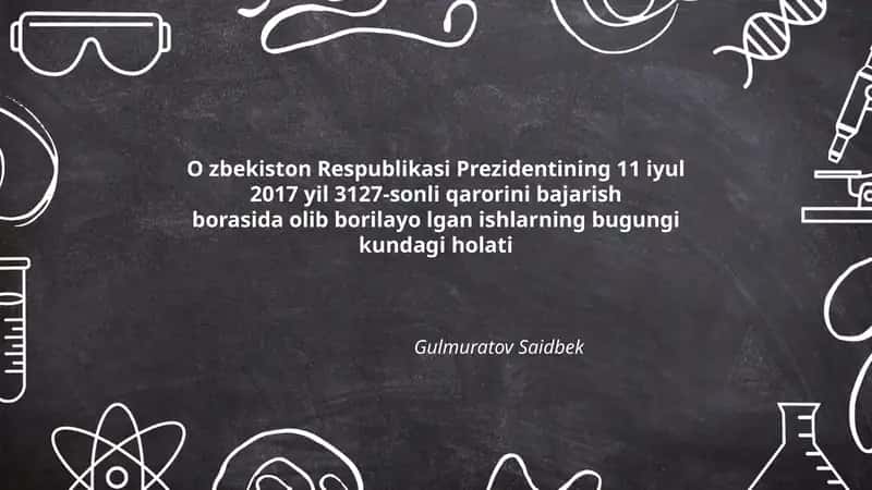 Qarorning umumiy ijrosi va bugungi holati