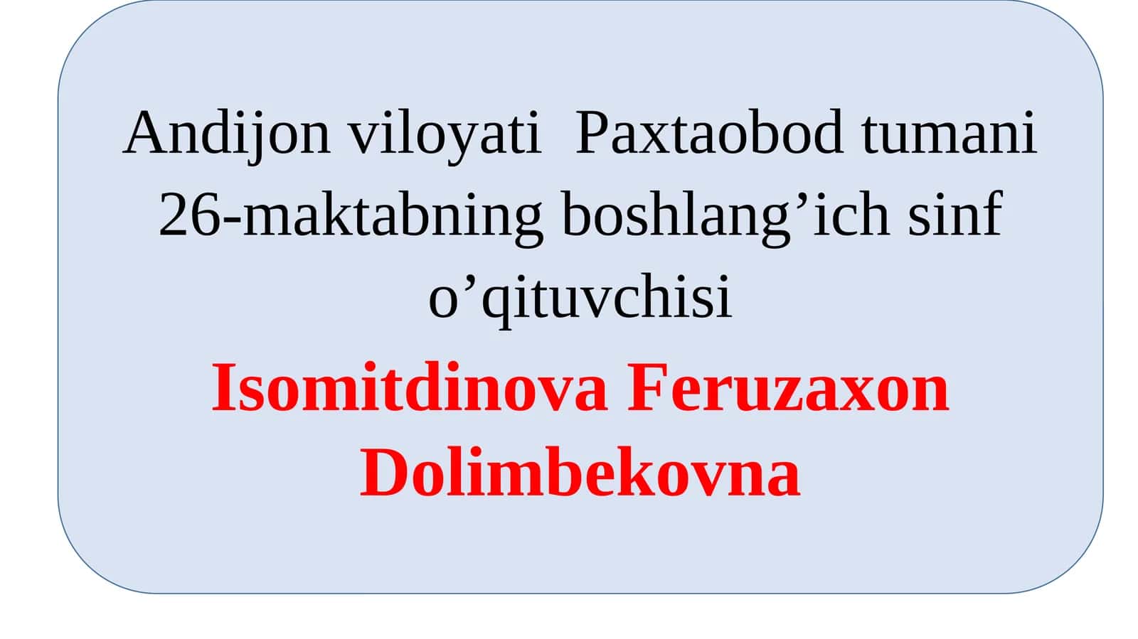 Savodo’rgatish davrida o‘quvchilarni nishoyli va bexato yozishga o‘rgatish texnologiyasi