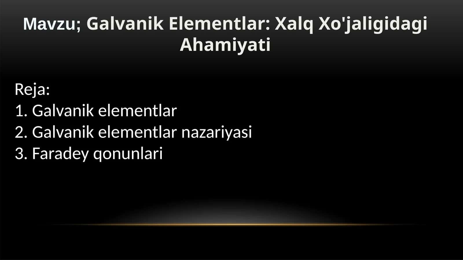 Galvanik Elementlar: Xalq Xo'jaligidagi Ahamiyati