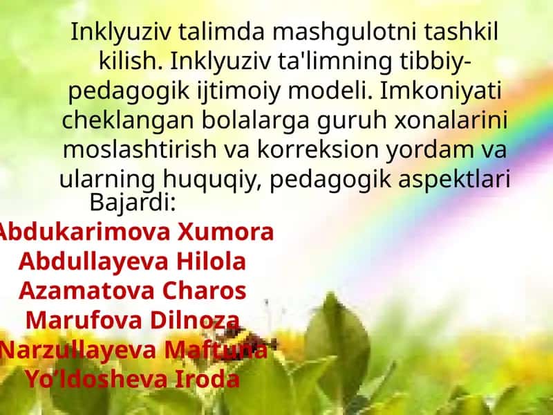 Inklyuziv Ta'lim