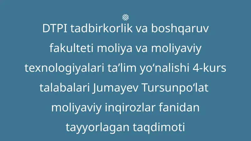 XIX-XX asrlarda iqtisodiy va moliyaviy inqirozlar