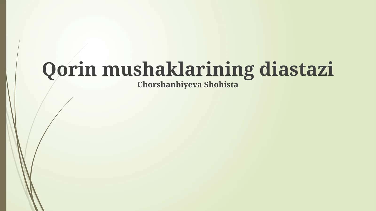 Diastaz Rektus Abdominalisini aniqlash va diagnostika qilish