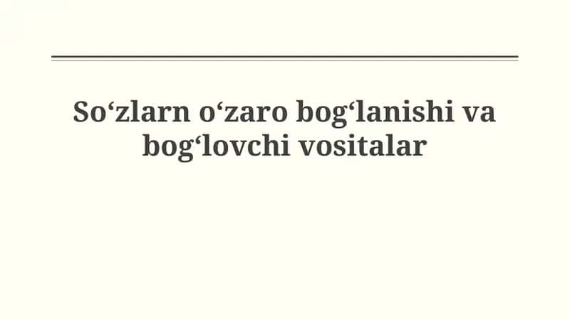 Bog'lovchi vositalar