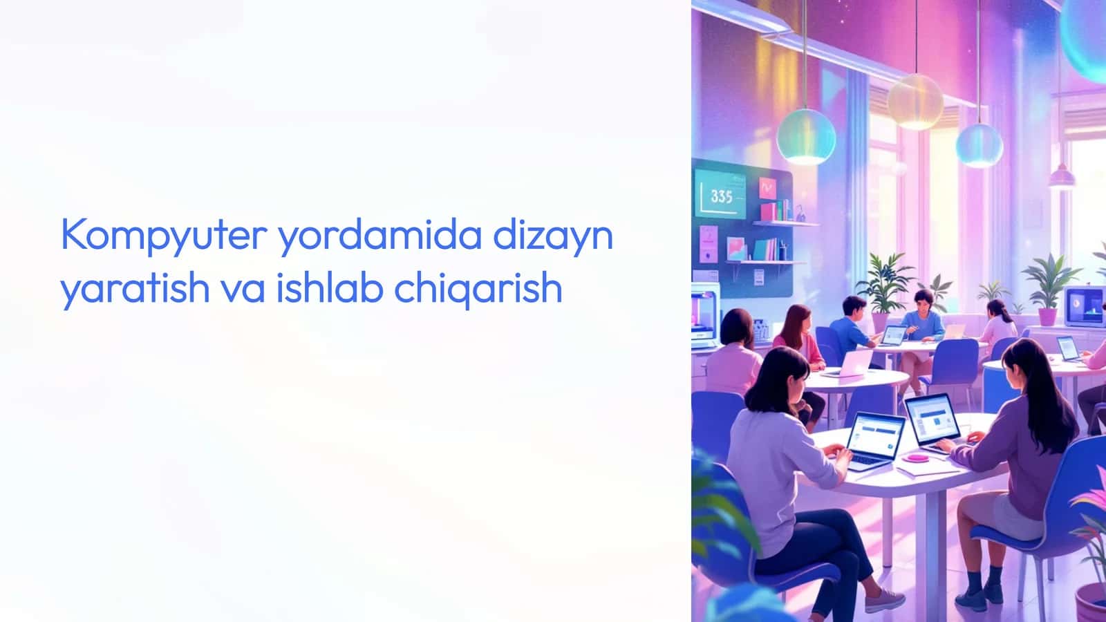 Kompyuter yordamida dizayn yaratish va ishlab chiqarish
