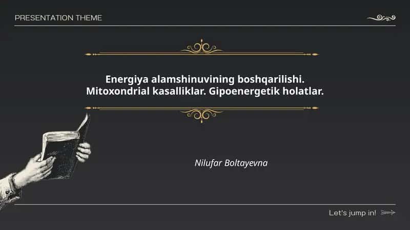 Energiya alamshinuvining boshqarilishi