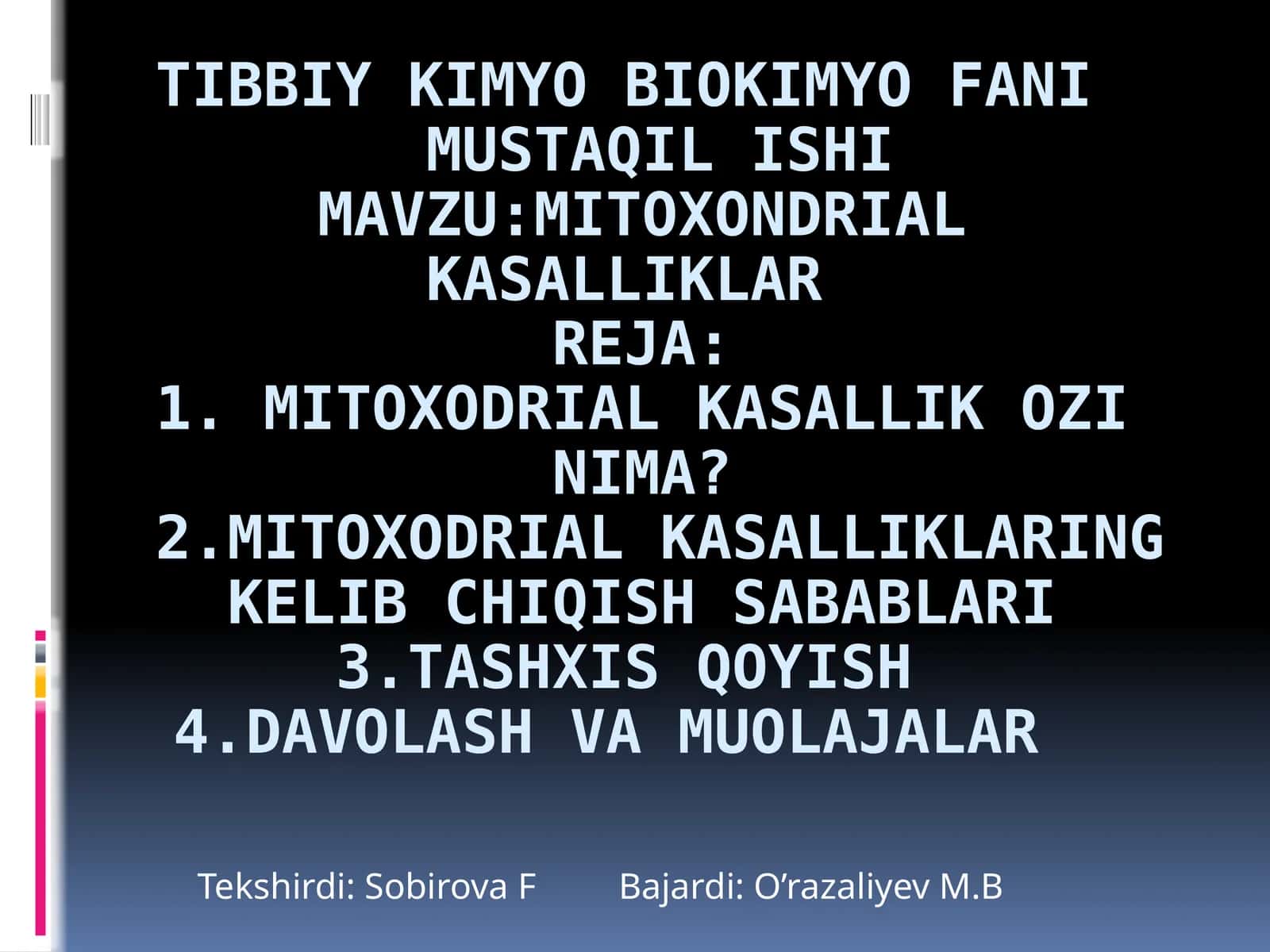 Mitoxondriya kasalliklari