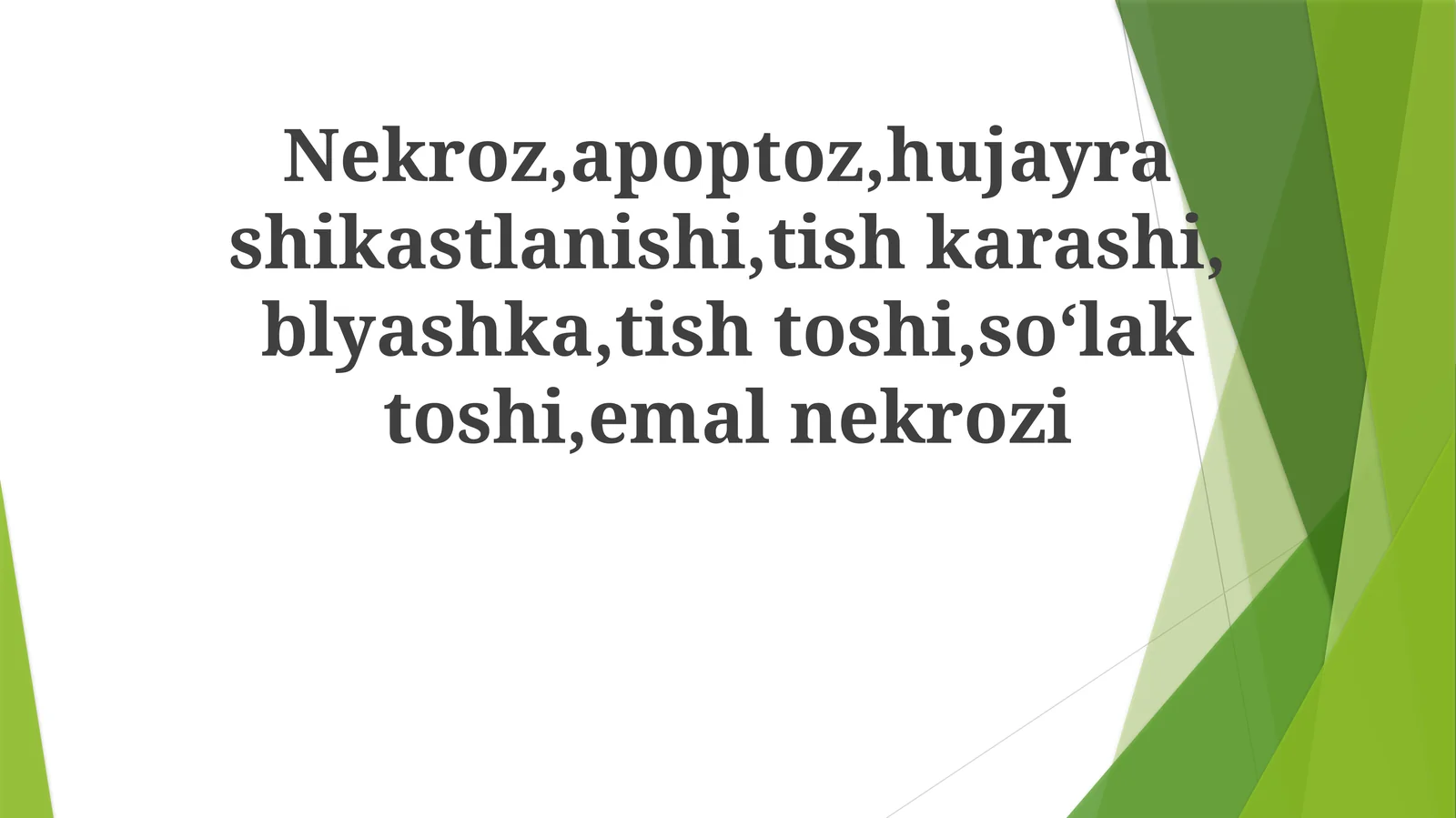 Nekroz va Apoptoz: Asosiy Tushunchalar va Mexanizmlar