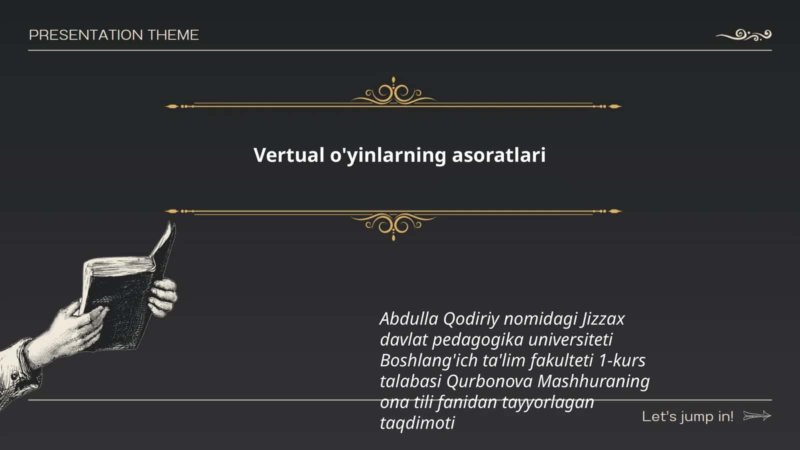 Vertual o'yinlarning asoratlari