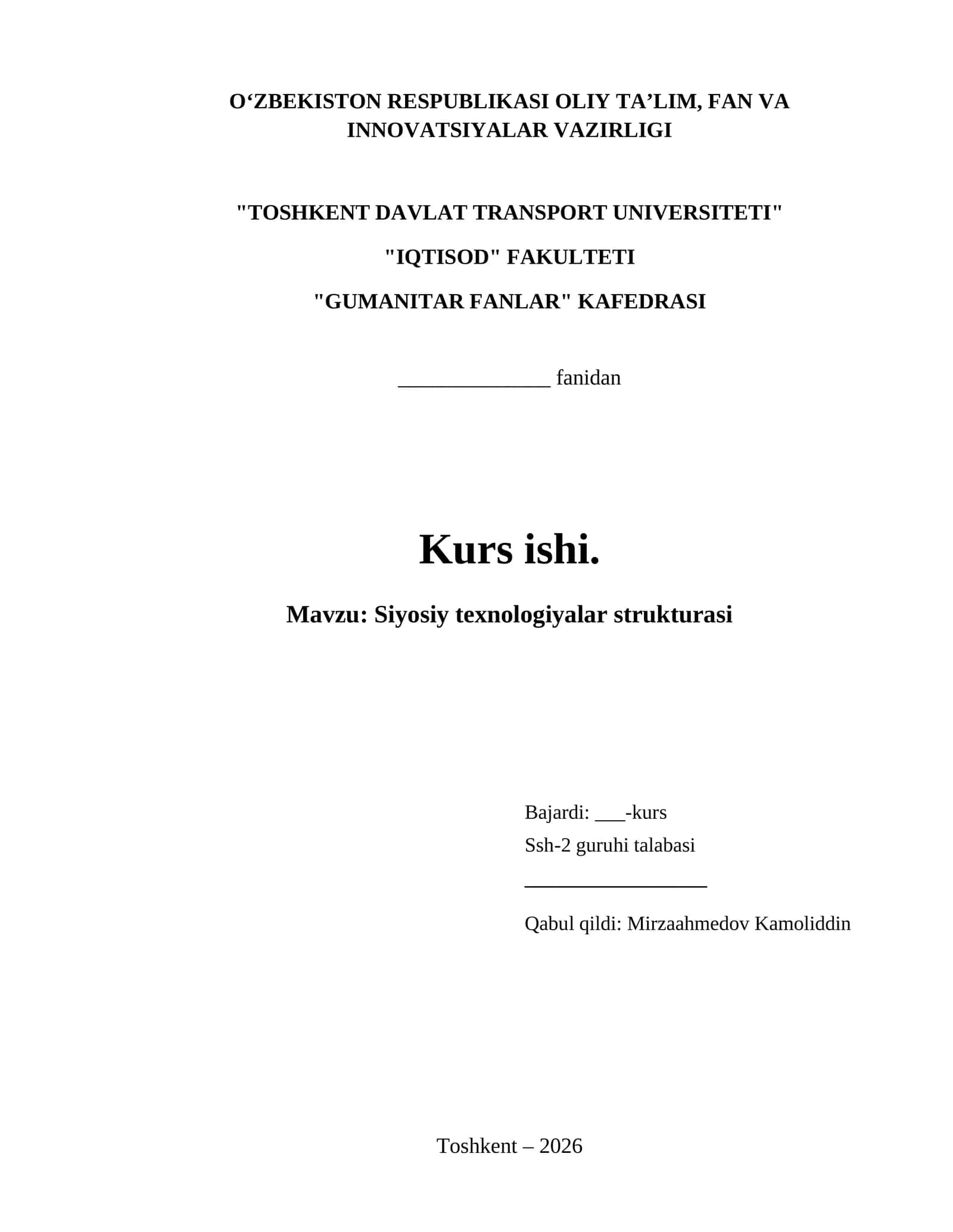 Siyosiy texnologiyalar strukturasi