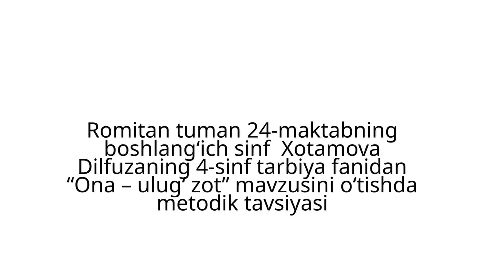 Ona - ulug' zot