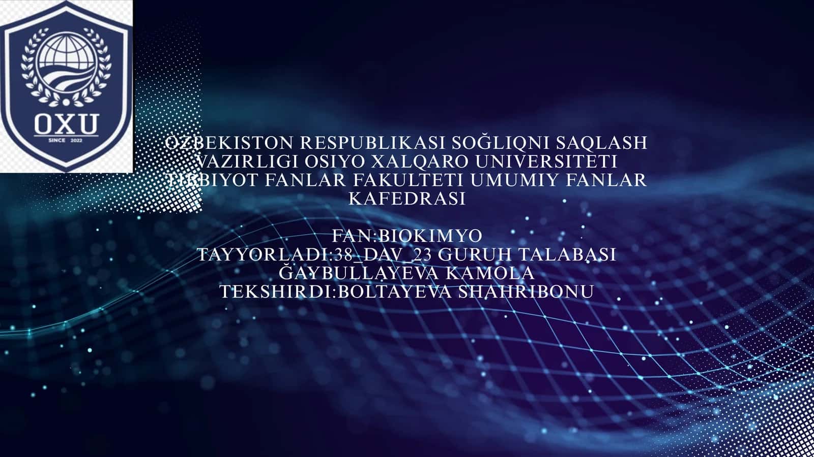 Genlar ta'sirini boshqarilishi
