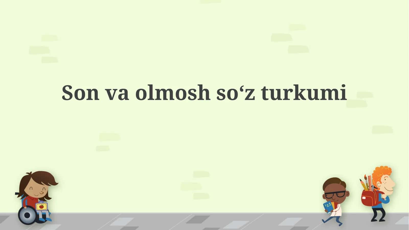 Ot va Olmosh So'z Turkumlari