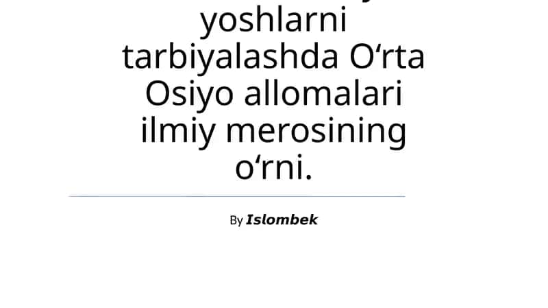 Xorazmiy va Matematikaning Asoslari