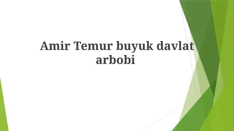 Amir Temurbuyukdavlatarbobi