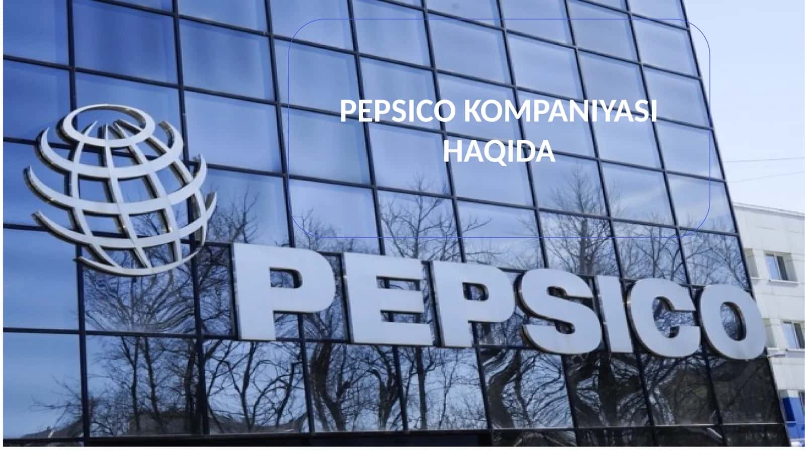 PEPSICO KOMPANIYASI HAQIDA